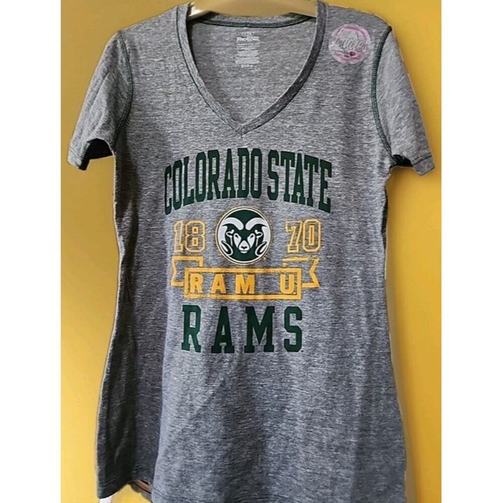 Pro Edge NCAA Colorado State Rams Women's Football T-Shirt Large A122 Excellent